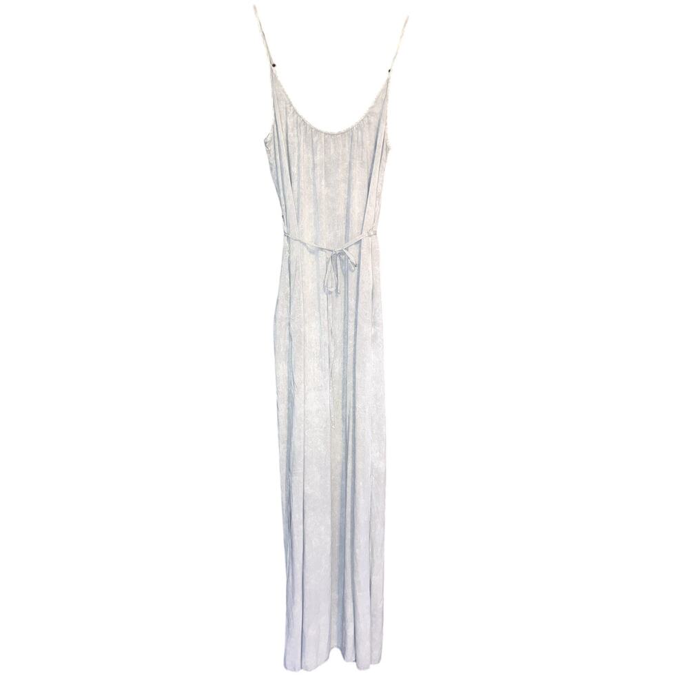 The Odells ANTHROPOLOGIE Maxi Slip Dress w Sash Size M Medium POCKETS MINIMALIST
